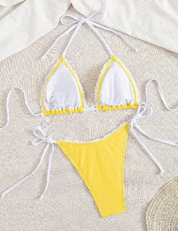 Costum de baie SHEIN, galben