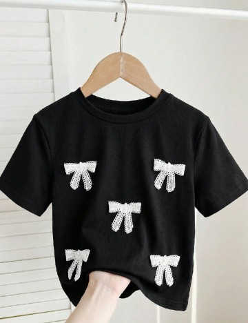 Tricou Shein Kids, negru