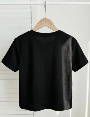 Tricou Shein Kids, negru