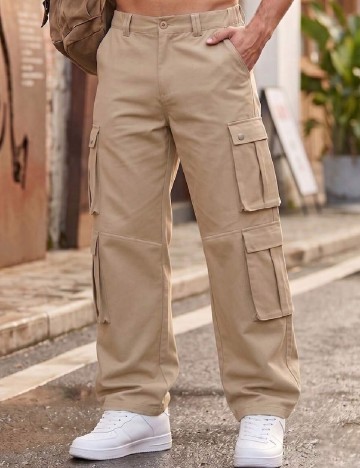 Pantaloni SHEIN, maro deschis