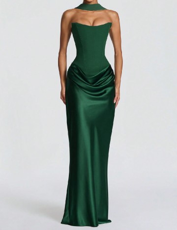 Rochie lunga SHEIN, verde