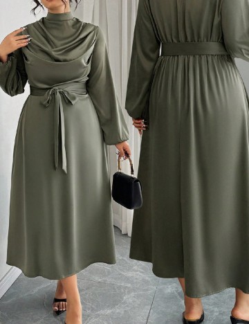 Rochie lunga SHEIN CURVE, verde