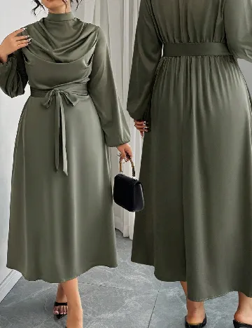 Rochie lunga SHEIN CURVE, verde