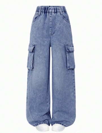 Blugi Shein Kids, albastru
