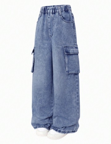 Blugi Shein Kids, albastru