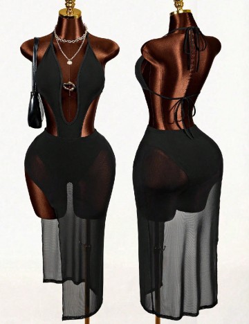 Rochie medie SHEIN, negru