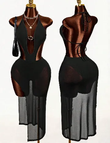 Rochie medie SHEIN, negru