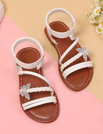 Sandale Shein Kids, alb
