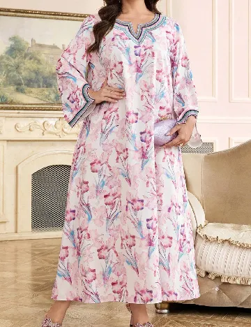 Rochie lunga SHEIN CURVE, roz