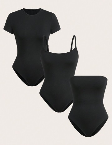 Set body SHEIN CURVE, negru