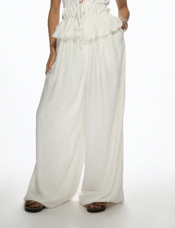 Pantaloni Missguided, alb