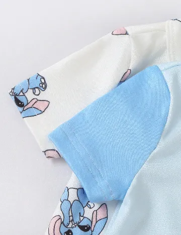 Set pijamale 2 bucati Shein Kids, albastru/alb