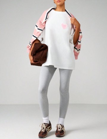Tricou Oversize Missguided, alb