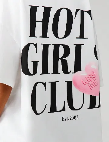 Tricou Oversize Missguided, alb