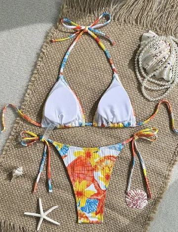 Costum de baie SHEIN, mix culori