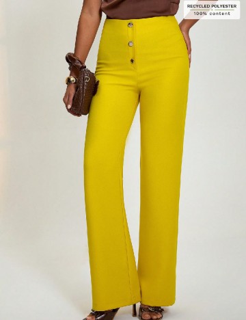 Pantaloni SHEIN, galben