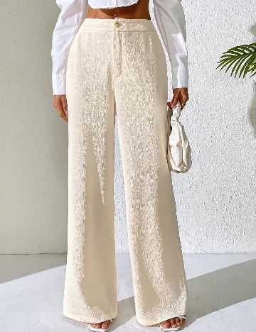 Pantaloni SHEIN, crem