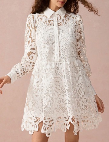 Rochie scurta SHEIN, alb
