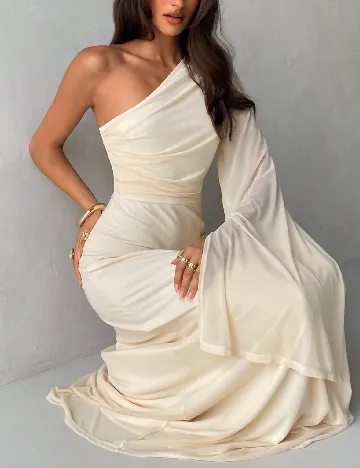 Rochie lunga SHEIN, crem