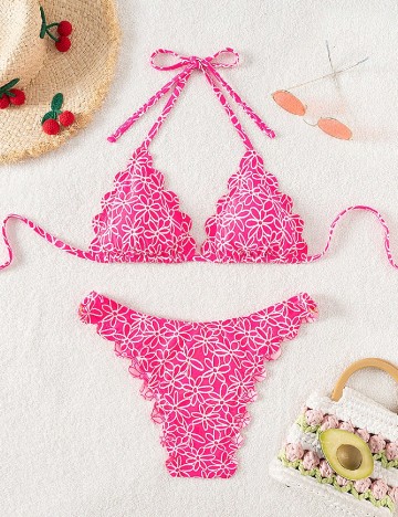 Costum de baie SHEIN, roz