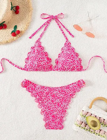 Costum de baie SHEIN, roz