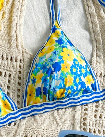 Costum de baie SHEIN, albastru