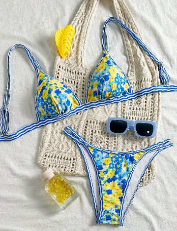 Costum de baie SHEIN, albastru