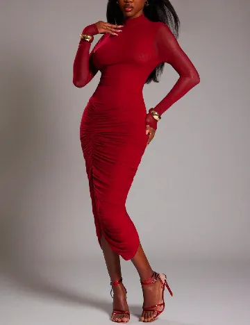 Rochie medie SHEIN, rosu