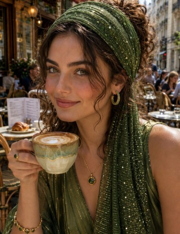 Esarfa SHEIN, verde