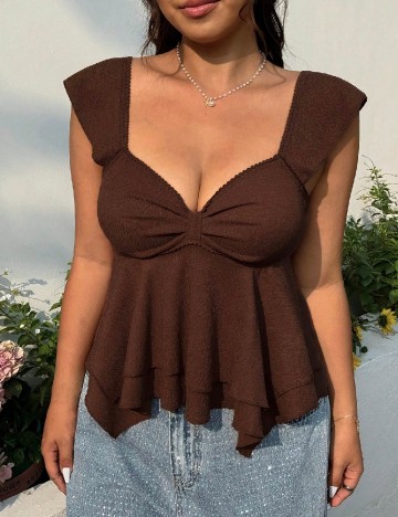 Top SHEIN CURVE, maro