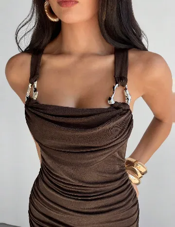 Rochie lunga SHEIN, maro
