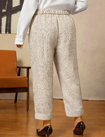 Pantaloni SHEIN CURVE, bej