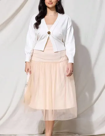 Bluza SHEIN CURVE, alb