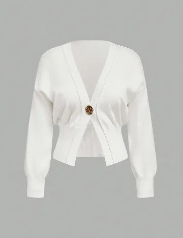 Bluza SHEIN CURVE, alb