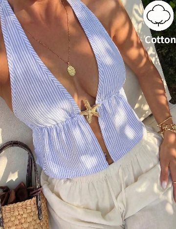 Top SHEIN, albastru