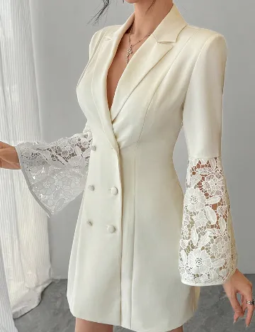 Rochie scurta Dazy, ecru