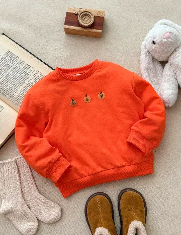 Bluza Shein Kids, portocaliu