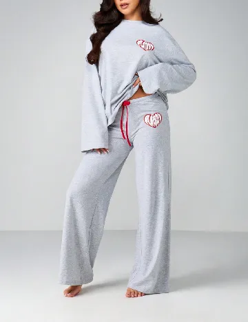 Pantaloni de pijama Missguided, gri