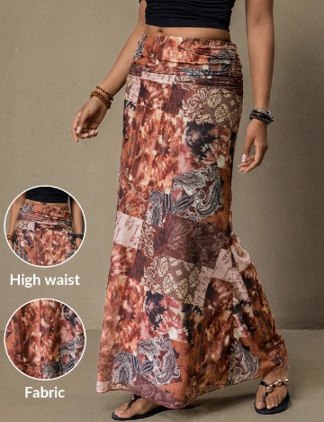 Fusta SHEIN CURVE, mix culori