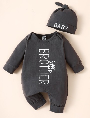 Salopeta Shein Kids, gri