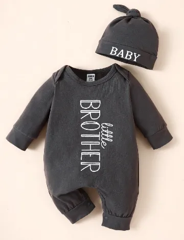 Salopeta Shein Kids, gri