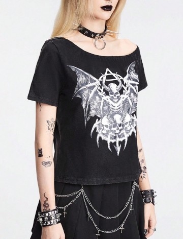 Tricou Romwe, negru