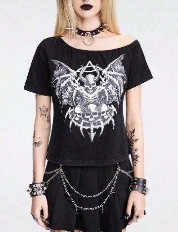 Tricou Romwe, negru