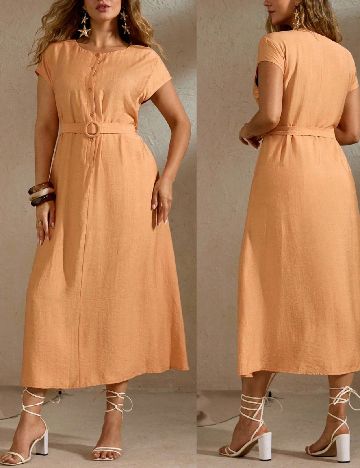 Rochie lunga SHEIN CURVE, portocaliu