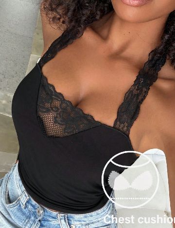 Top SHEIN, negru