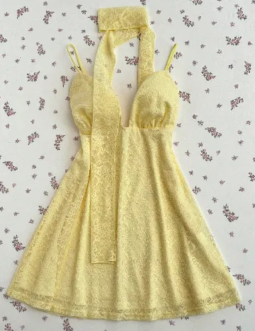 Rochie scurta SHEIN, galben