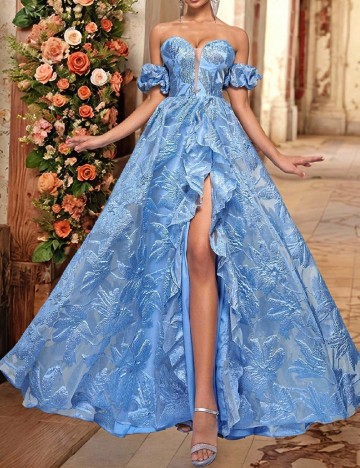 Rochie lunga SHEIN, bleu