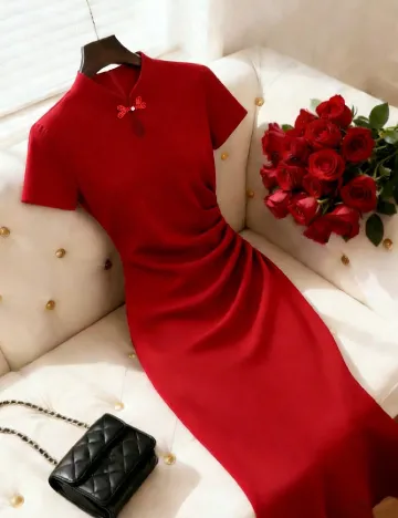 Rochie lunga SHEIN, rosu