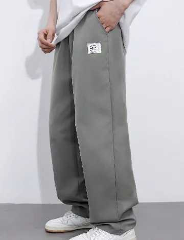 Pantaloni Shein Kids, gri