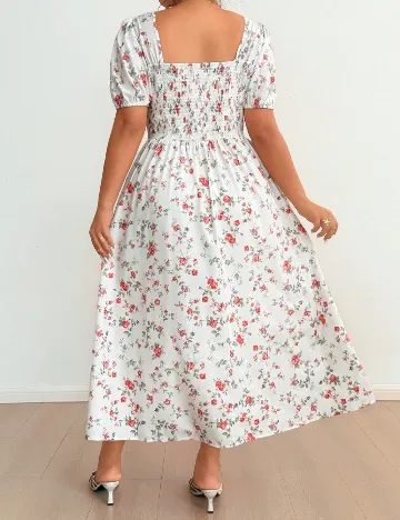 Rochie medie SHEIN CURVE, alb